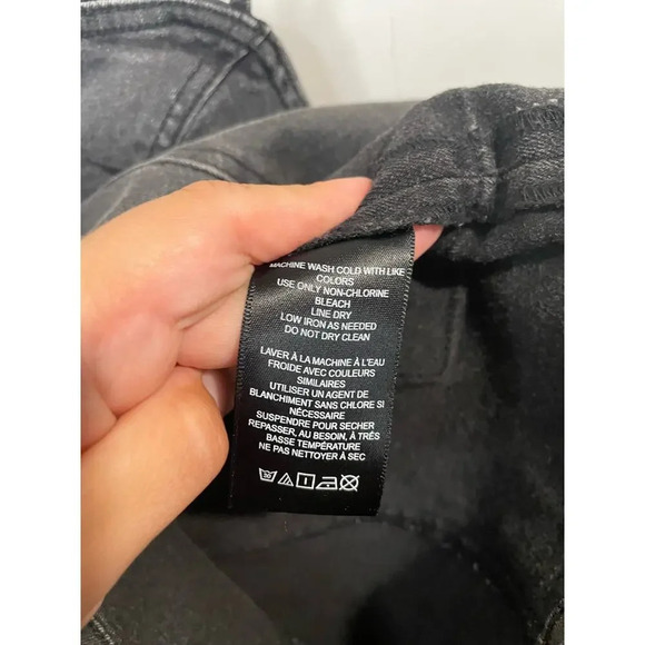 Urban Outfitters Whitney Black Denim Mini Dress - Picture 4 of 9